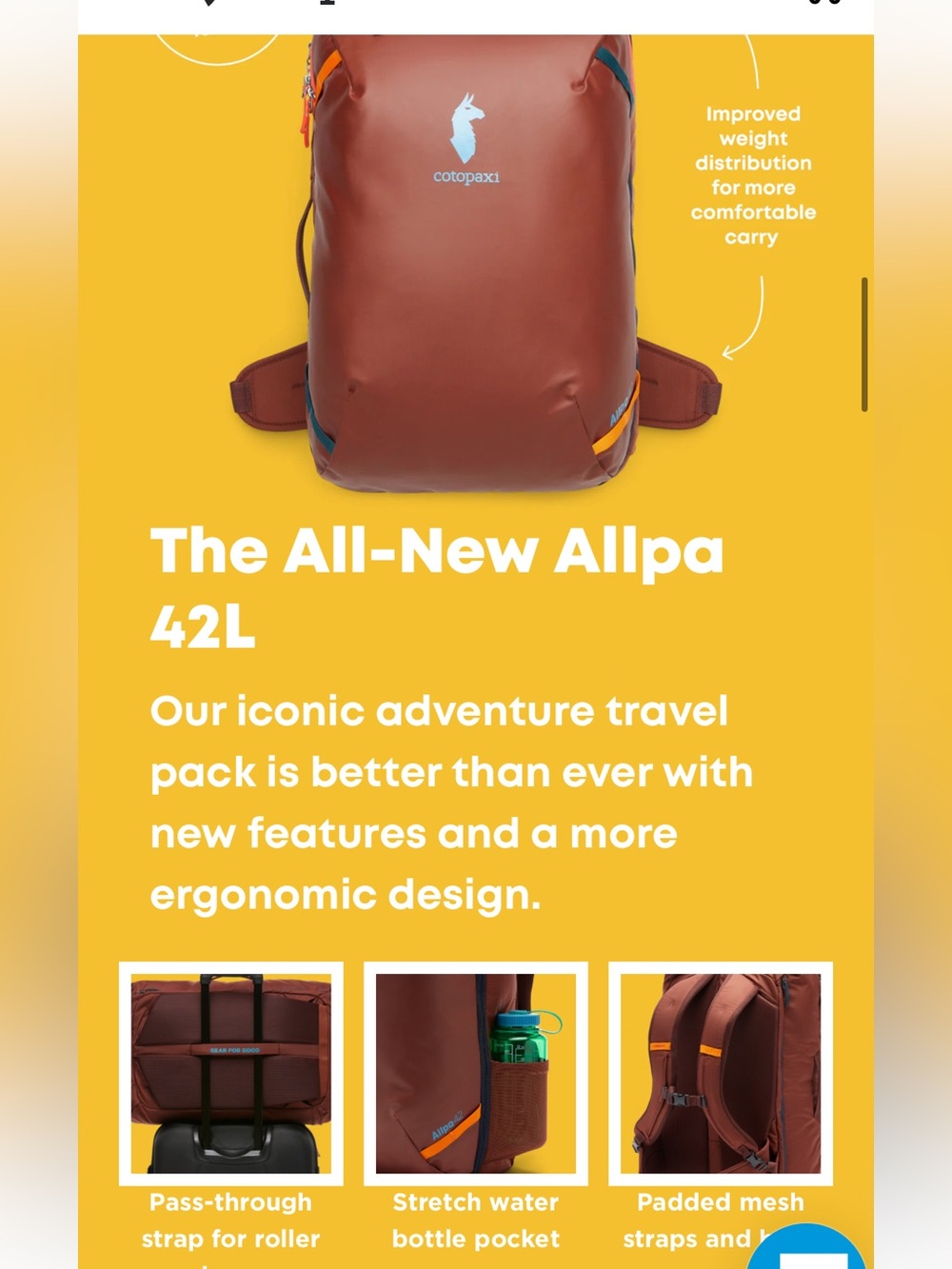 Cotopaxi Allpa 42L Travel Backpack - Picture 9 of 16